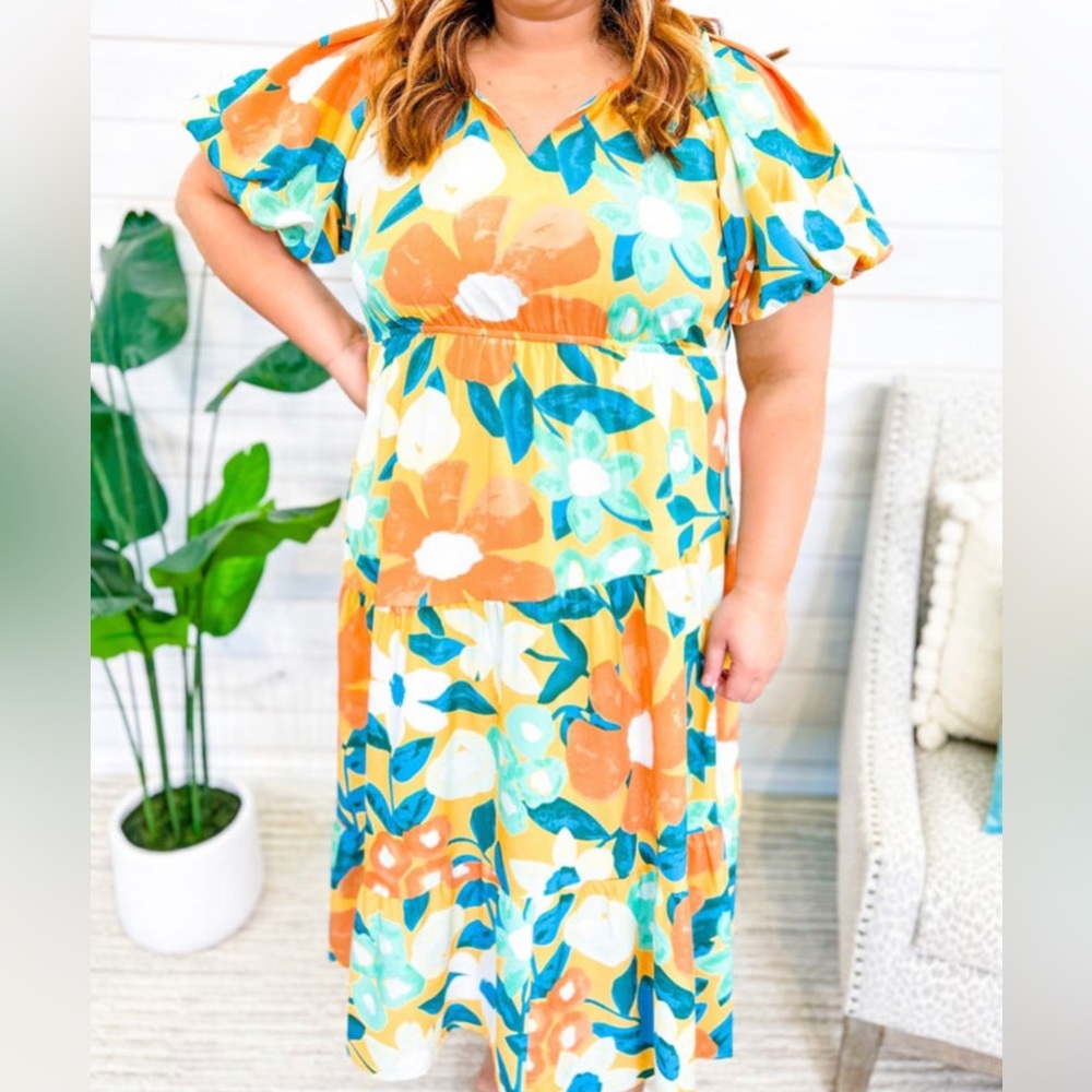 Umgee floral maxi dress